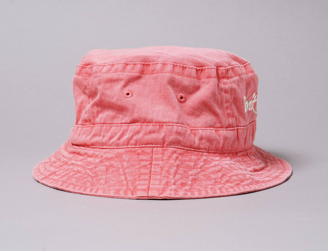 Hat Bucket Free & Easy Don't Trip Sun Faded Bucket Hat Coral Free & Easy
