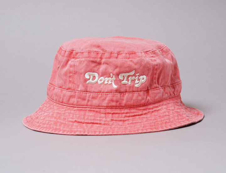 Hat Bucket Free & Easy Don't Trip Sun Faded Bucket Hat Coral Free & Easy