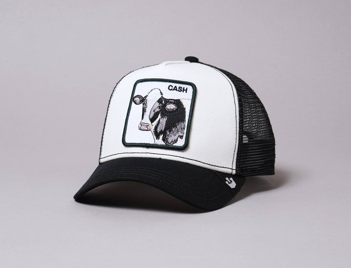 Cap Trucker Goorin Trucker Cap Black Cash Cow Goorin Trucker Cap / Black / One Size (55-61 cm)