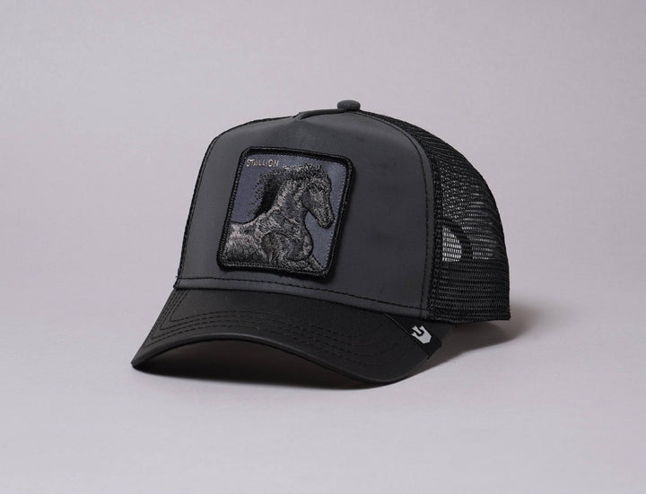 Cap Trucker Goorin Trucker Cap Black Ride That Stallion Goorin Trucker Cap / Black / One Size (55-61 cm)
