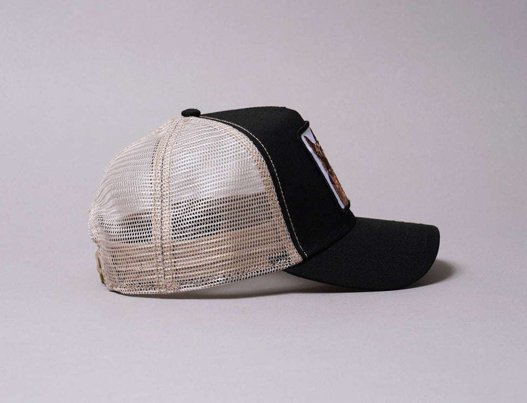 Cap Trucker Trucker Cap Bouncer Black/White - Goorin Bros Goorin Trucker Cap / Black / One Size (55-61 cm)