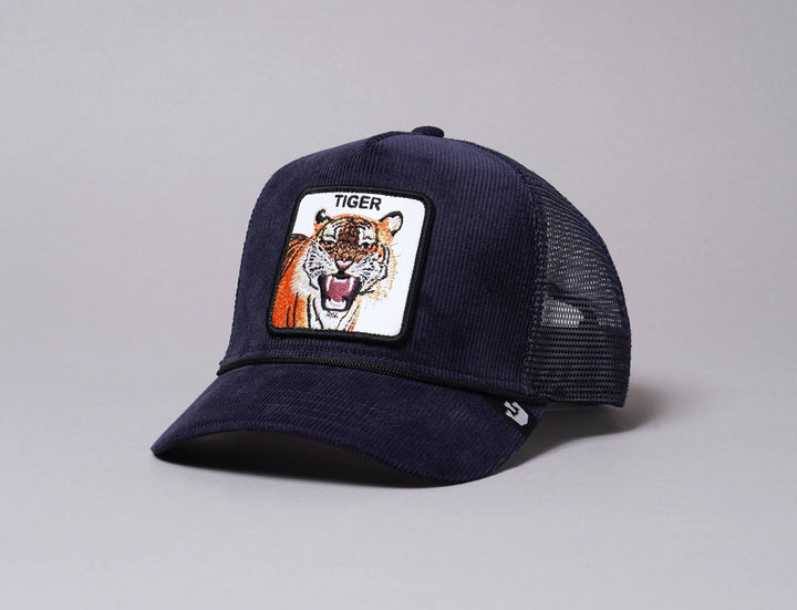 Cap Trucker Goorin Trucker Cap Navy Tiger Rage Goorin Trucker Cap / Blue / One Size (55-61 cm)