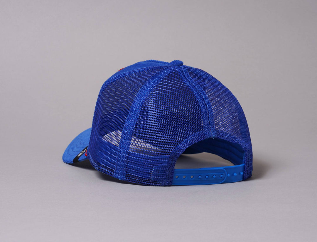 Cap Trucker Goorin Trucker Cap AMERICA FOR REAL BLUE Goorin Trucker Cap / Blue / One Size