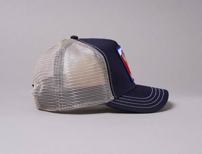 Cap Trucker Goorin Trucker Cap Champion Blue Denim Goorin Trucker Cap / Blue / One Size