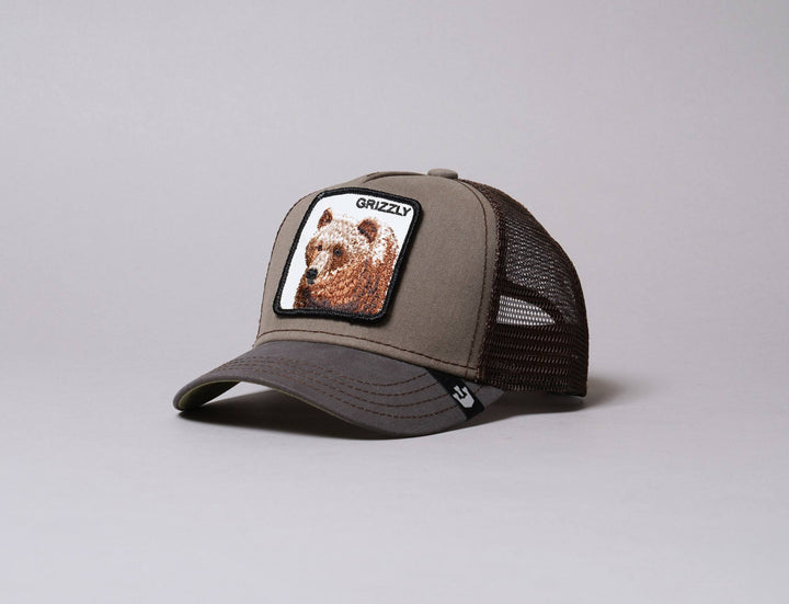 Cap Trucker Trucker Cap Barn Goorin Animal Farm Little Grizzly Goorin Trucker Cap / Green / One Size (50-54 cm)