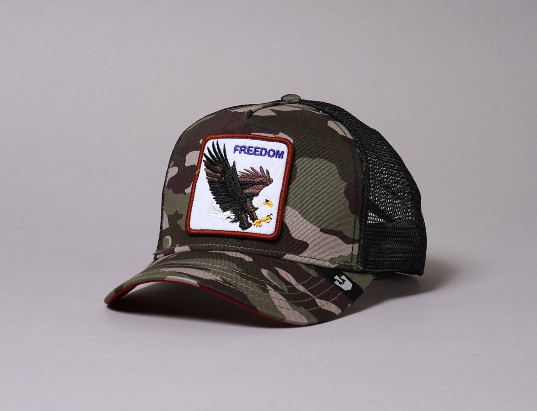 Cap Trucker Goorin Trucker Cap Green Freedom Goorin Trucker Cap / Green / One Size (55-61 cm)