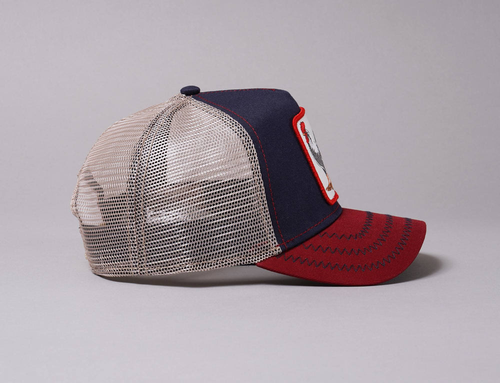 Cap Trucker Goorin Trucker Cap Navy All American Rooster Goorin Trucker Cap / Navy / One Size