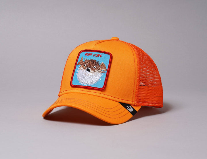 Cap Trucker Goorin Animal Farm Puff Orange Goorin Trucker Cap / Orange / One Size (55-61 cm)