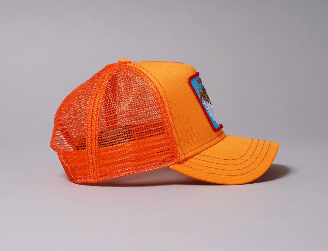 Cap Trucker Goorin Animal Farm Puff Orange Goorin Trucker Cap / Orange / One Size (55-61 cm)