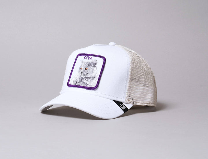Cap Trucker Goorin Animal Farm Trucker Cap Diva Stance White Goorin Trucker Cap / White / One Size (55-61 cm)