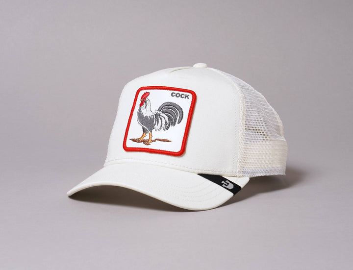 Cap Trucker Goorin Animal Farm Trucker Cap Rooster White Goorin Trucker Cap / White / One Size (55-61 cm)