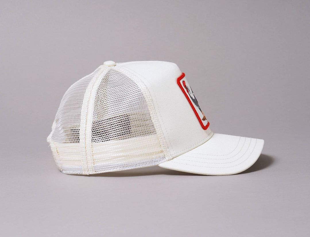 Cap Trucker Goorin Animal Farm Trucker Cap Rooster White Goorin Trucker Cap / White / One Size (55-61 cm)