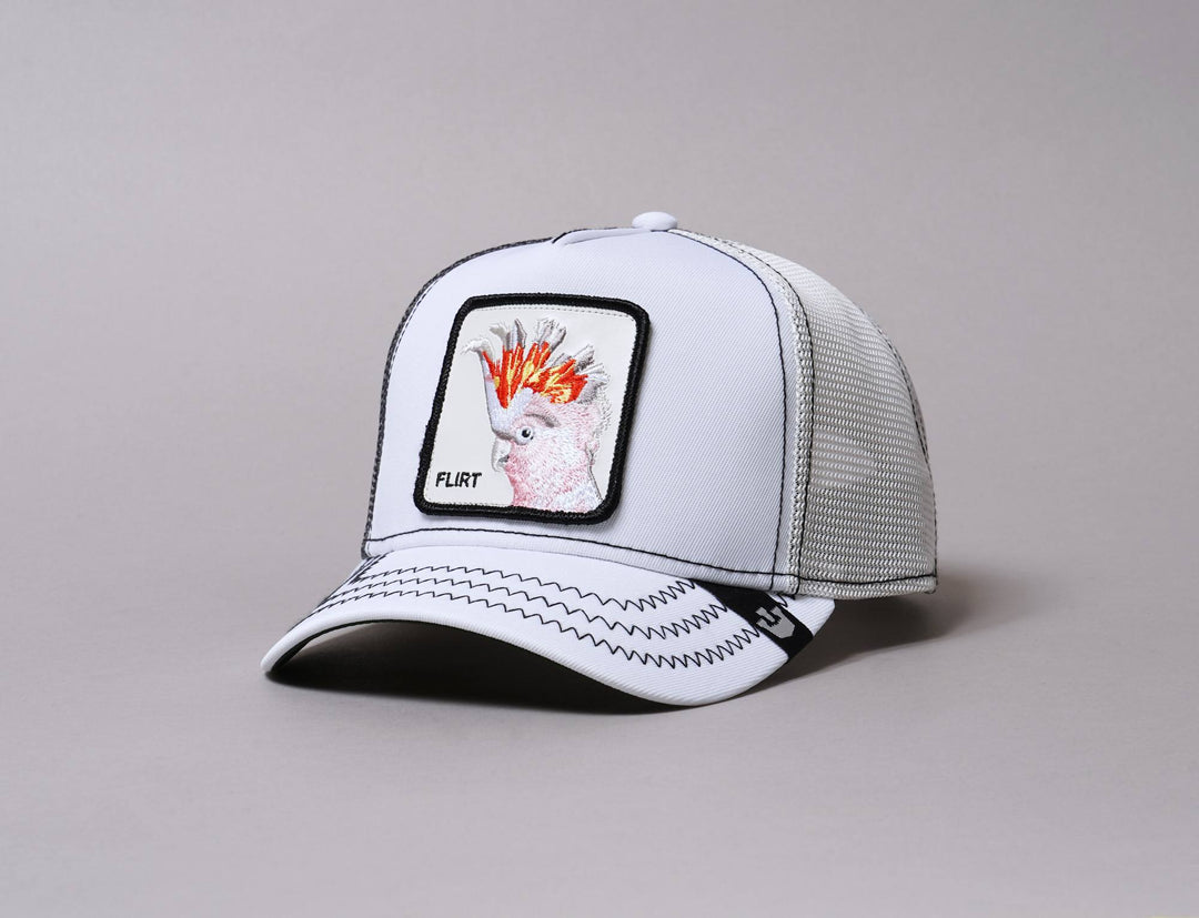 Cap Trucker Goorin Cap Animal Farm Big Flirt Goorin Trucker Cap / White / One Size (55-61 cm)