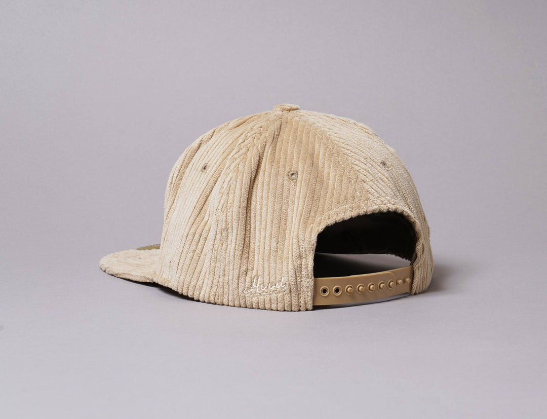 Cap Snapback Hood Snapback Cap The DCT Corduroy Brooklyn Flatbush Khaki/Maroon Hood Hat Snapback Cap / Beige / One Size