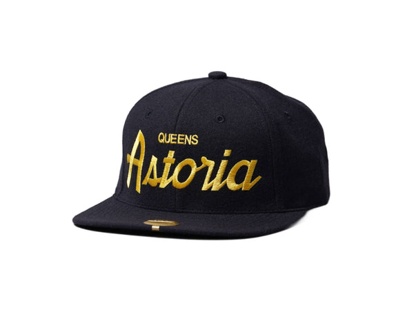 Cap Snapback Hood Snapback Cap The DCT Queens Astoria Navy/Goldenrod Hood Hat Snapback Cap / Blue / One Size
