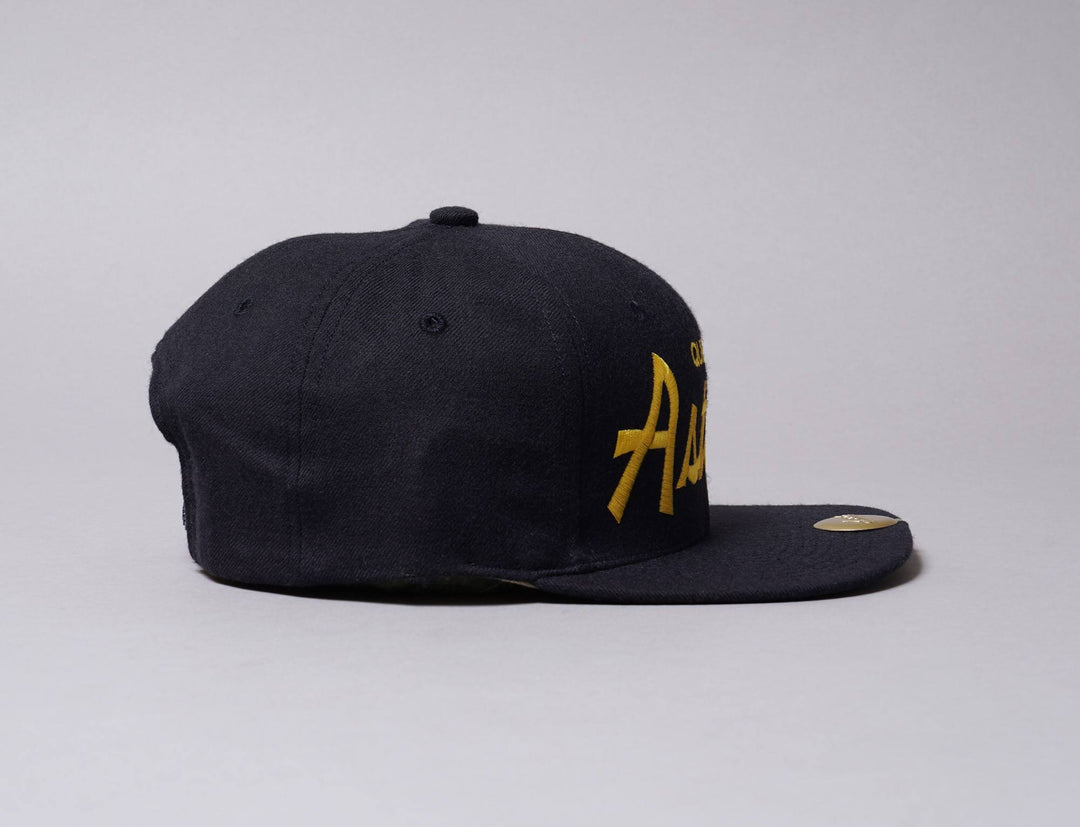 Cap Snapback Hood Snapback Cap The DCT Queens Astoria Navy/Goldenrod Hood Hat Snapback Cap / Blue / One Size