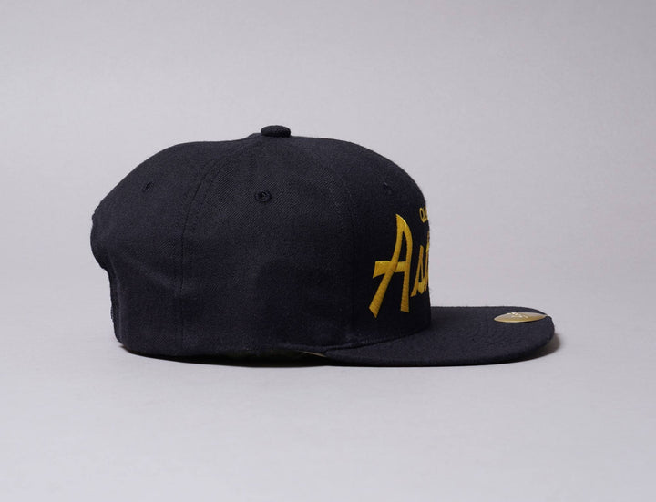 Cap Snapback Hood Snapback Cap The DCT Queens Astoria Navy/Goldenrod Hood Hat Snapback Cap / Blue / One Size