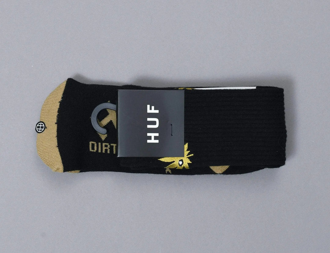 Accessories Socks Huf Cmon Leaf Plantlife Crew Sock Huf Socks / Black / One Size