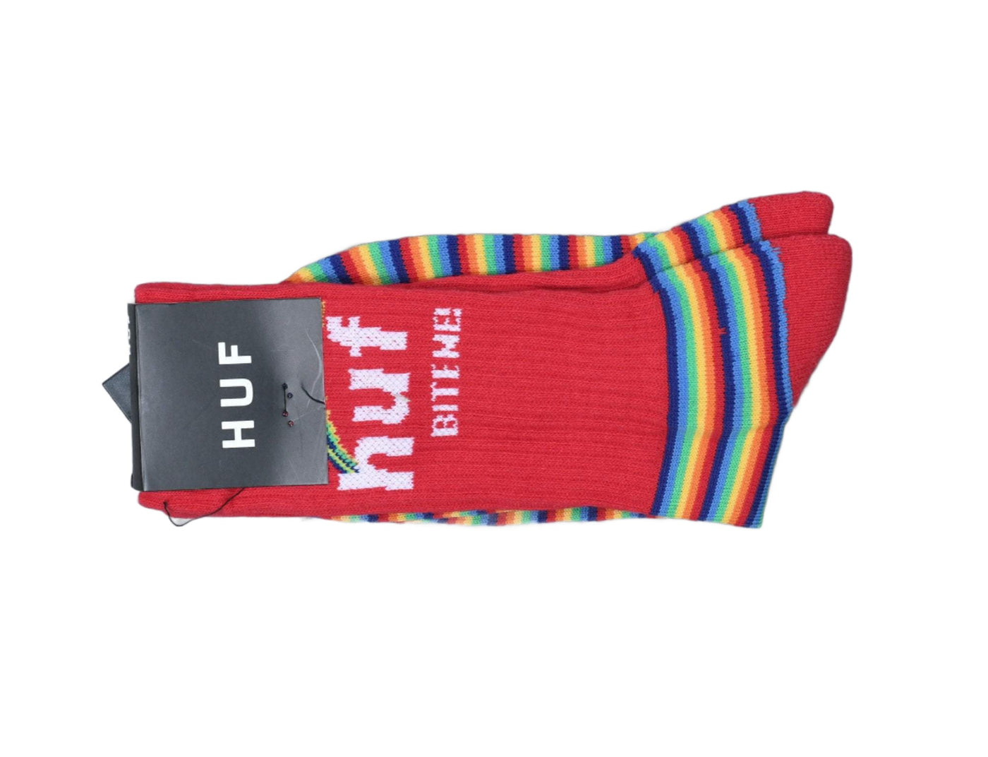 Accessories Socks HUF Double Rainbow Sock Red/Multi Huf Socks / Red / One Size