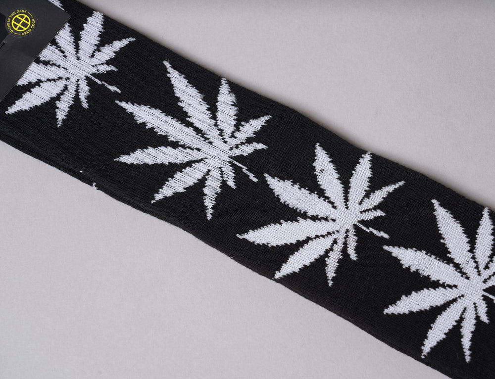 Accessories Socks HUF GLOW PLANTLIFE CREW SOCK BLACK Huf Socks / Black / One Size