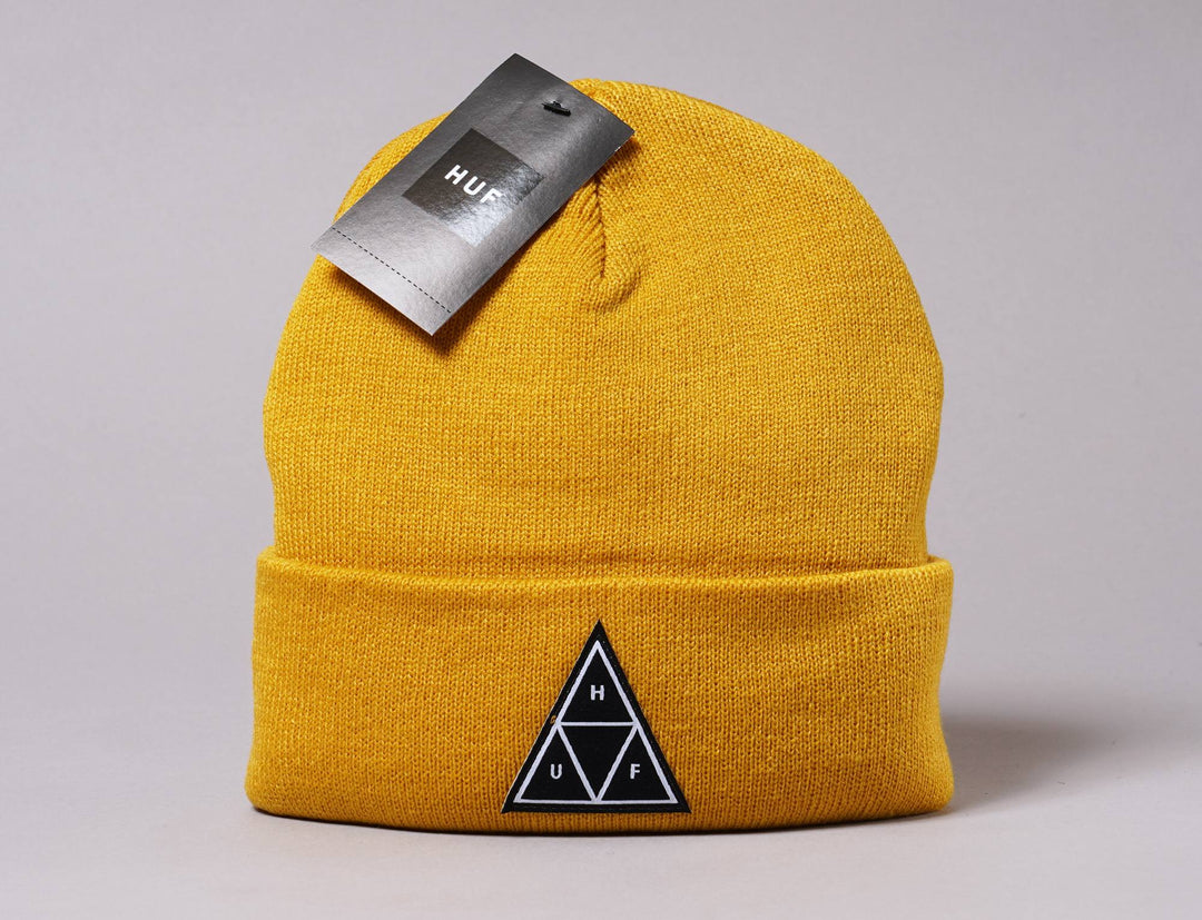 Beanie Cuff Lue Essentials TT Cuff Beanie Gold HUF Cuff beanie / Yellow / One Size