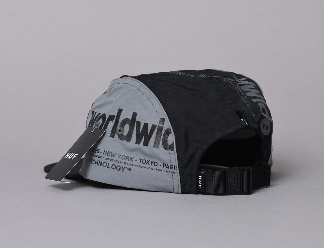 Cap 5-Panel HUF POCKET VOLLEY Black Huf 5-Panel Cap / Black / One Size