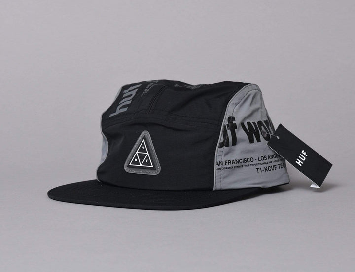 Cap 5-Panel HUF POCKET VOLLEY Black Huf 5-Panel Cap / Black / One Size