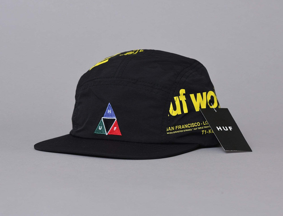 Cap 5-Panel HUF Boulevard Volley Hat Black Huf 5-Panel Cap / Black / One Size