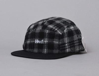 Cap Adjustable HUF Boroughs Volley Hat Huf Cap Adjustable / Black / One Size