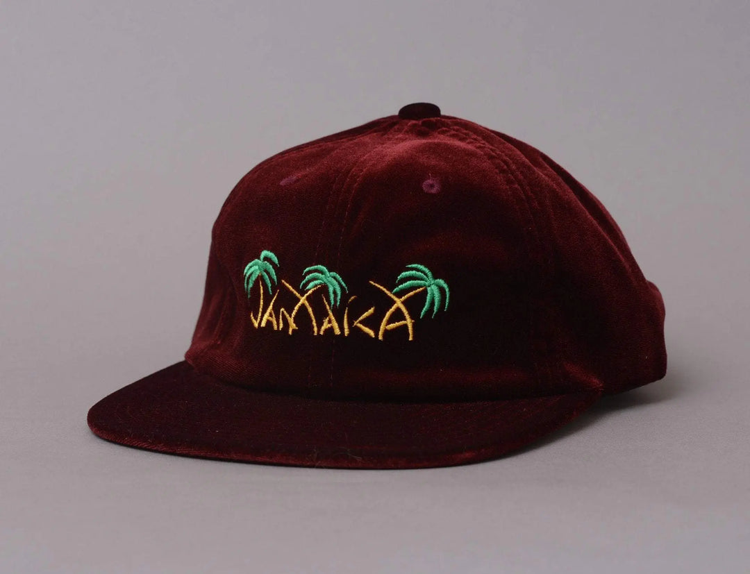 Cap Adjustable HUF Jamaica 6 Panel Cap Burgundy Huf Adjustable Cap Cap / Red / One Size
