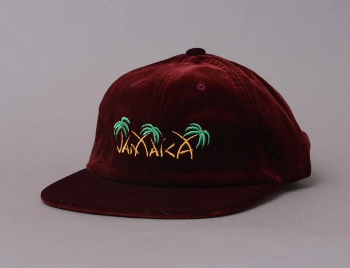 Cap Adjustable HUF Jamaica 6 Panel Cap Burgundy Huf Adjustable Cap Cap / Red / One Size