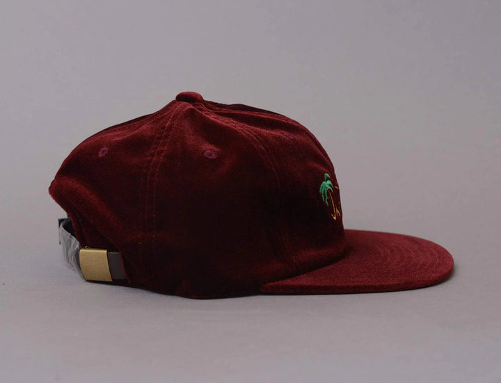Cap Adjustable HUF Jamaica 6 Panel Cap Burgundy Huf Adjustable Cap Cap / Red / One Size