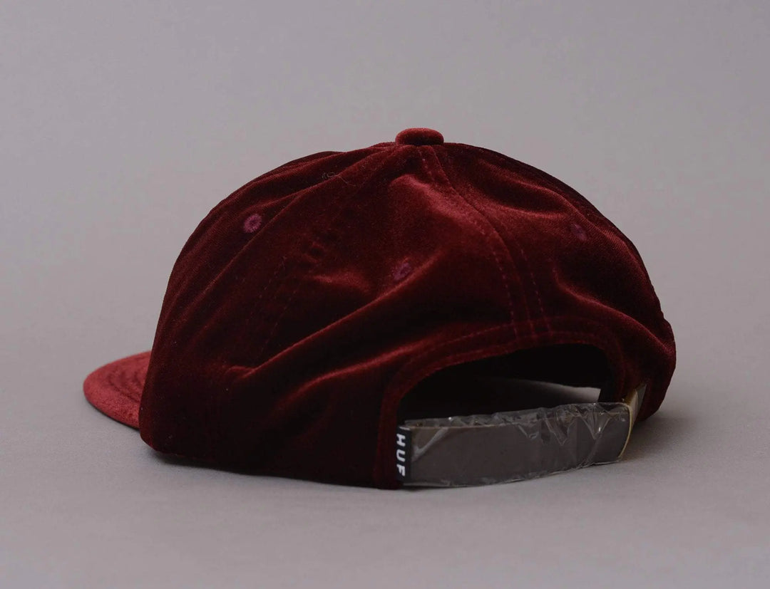Cap Adjustable HUF Jamaica 6 Panel Cap Burgundy Huf Adjustable Cap Cap / Red / One Size