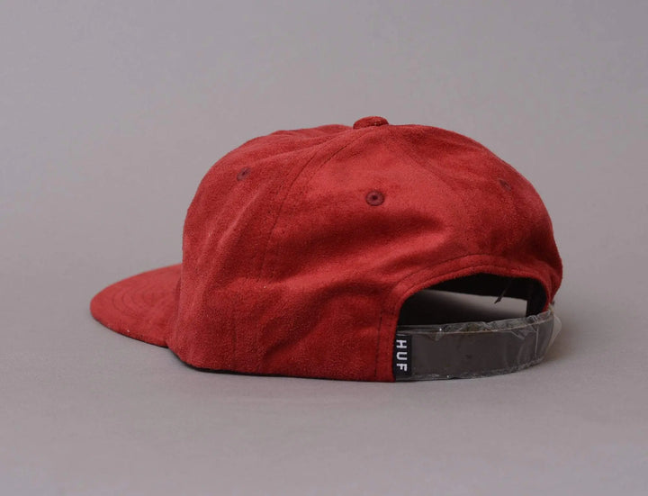 Cap Adjustable HUF Souvenir 6 Panel Cap Burgundy Huf Adjustable Cap Cap / Red / One Size