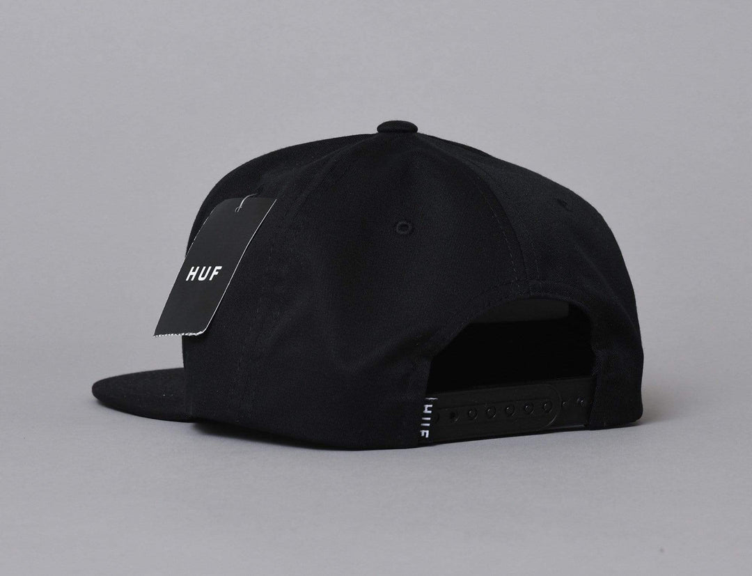 Cap Snapback HUF Essentials Box Snapback Black Huf Snapback Cap / Black / One Size