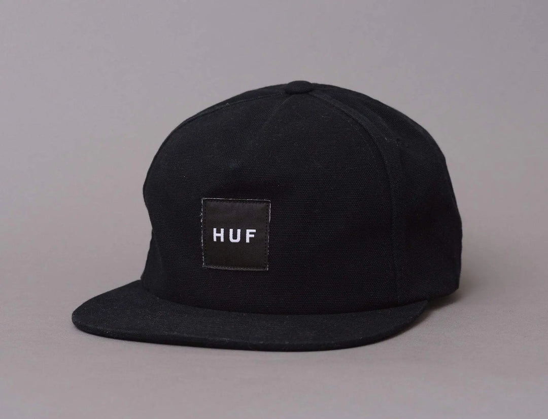 Cap Snapback Huf Wash Canvas Box Logo Snapback Huf Snapback Cap / Black / One Size