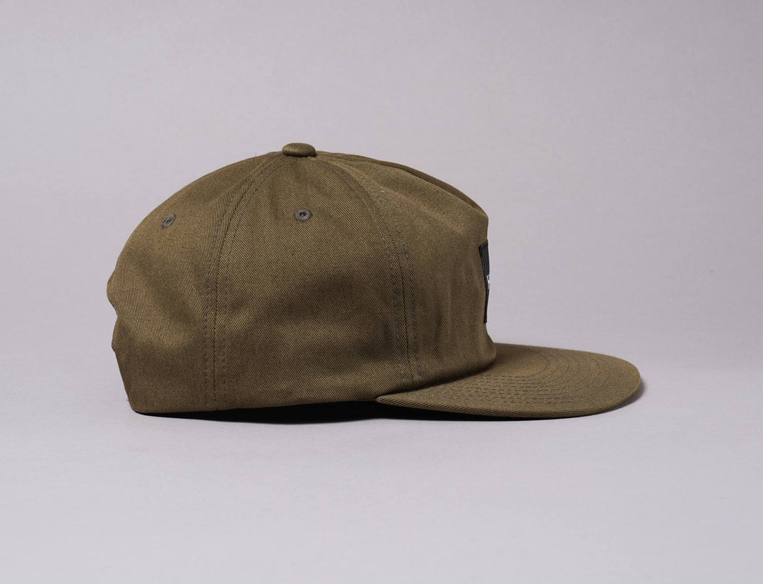 Cap Snapback Cap Snapback Essential Unstructured Box Olive HUF Snapback Cap / Green / One Size