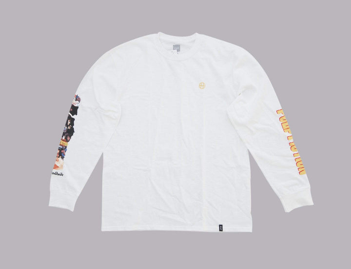 Clothing Tee HUF X Pulp Fiction Collage L/S Tee White Huf