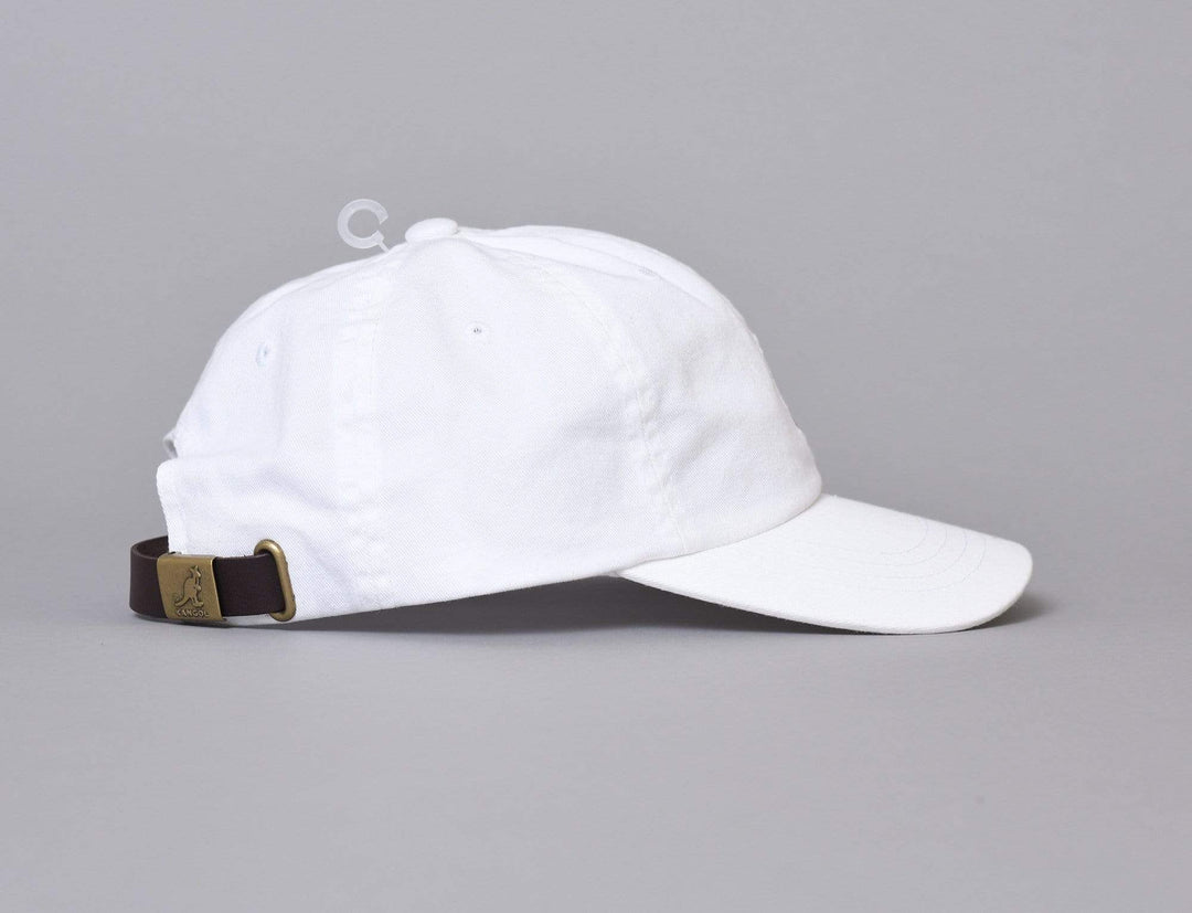 Cap Adjustable Kangol White Cap Washed Baseball Kangol Adjustable Cap Cap / White / One Size (55-60 cm)