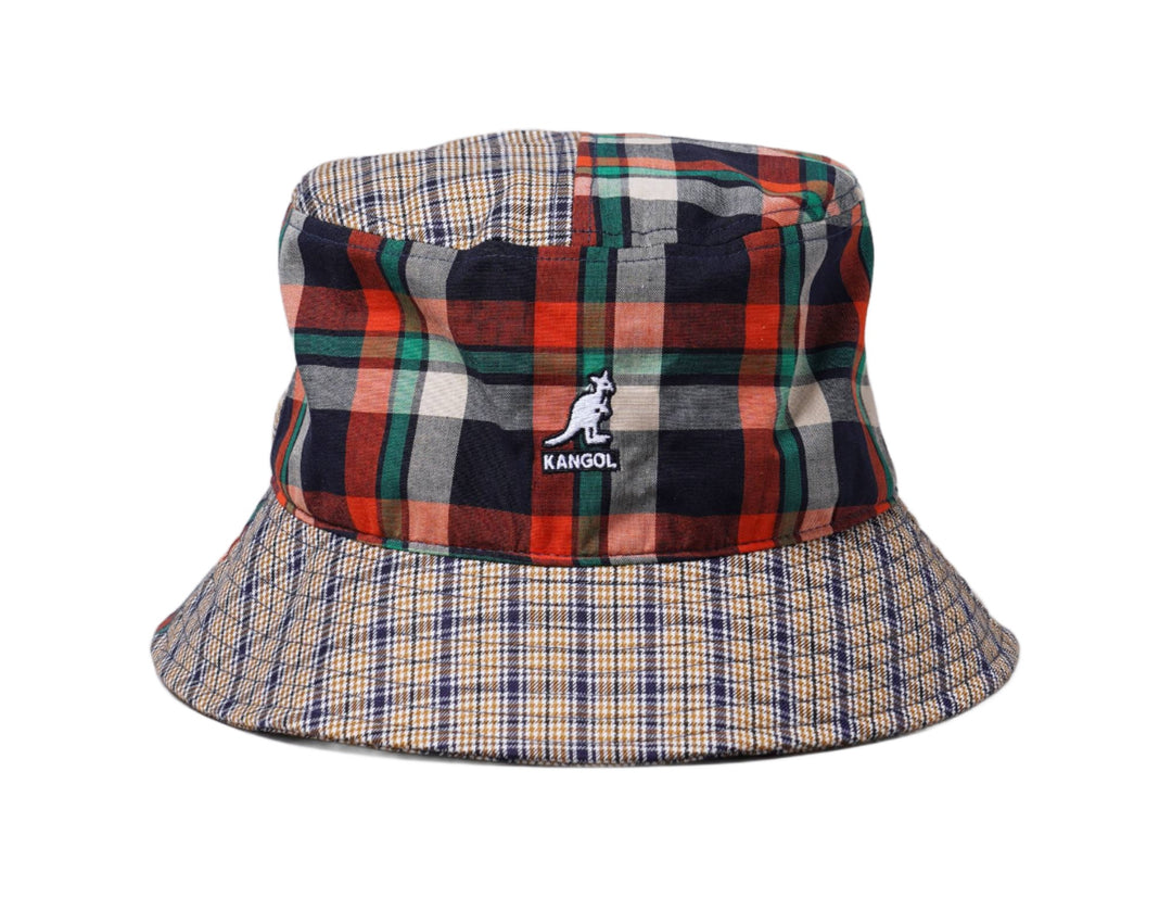 Hat Bucket Kangol Bucket Hat Plaid Mashup Golden Palm Kangol