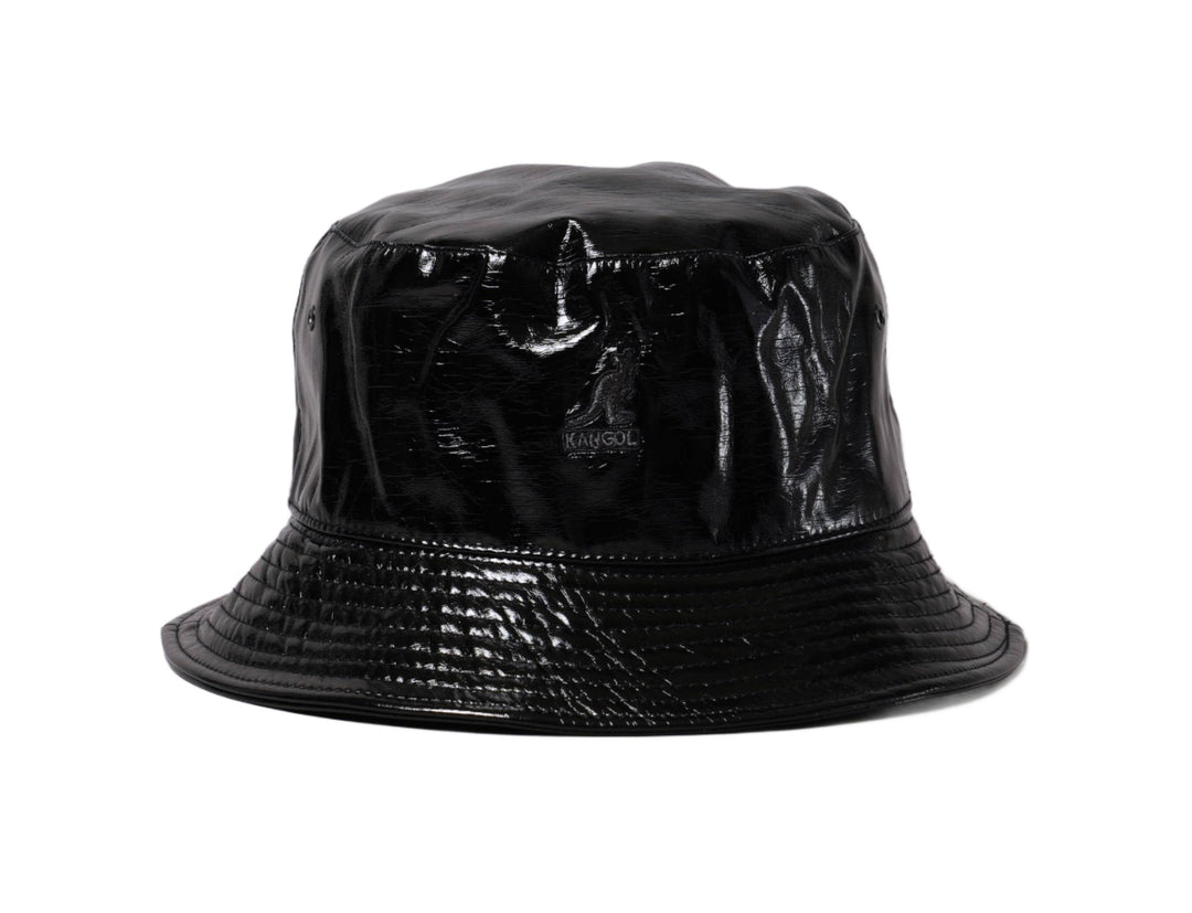 Hat Bucket Kangol Future Bucket w/Earflaps Black Crinkle Kangol