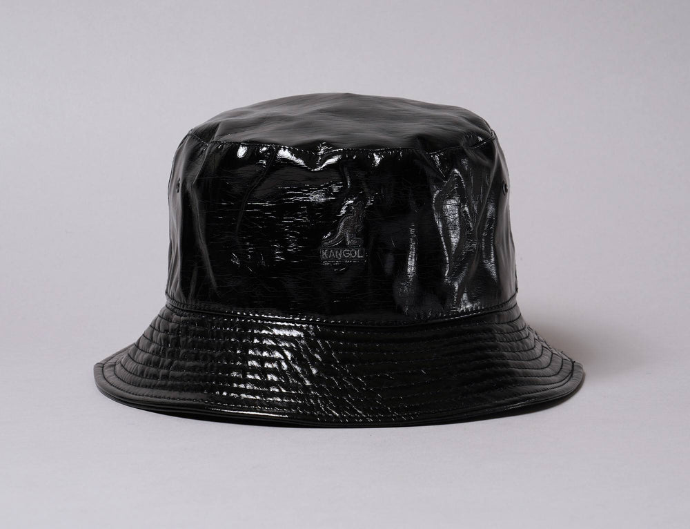 Hat Bucket Kangol Future Bucket w/Earflaps Black Crinkle Kangol