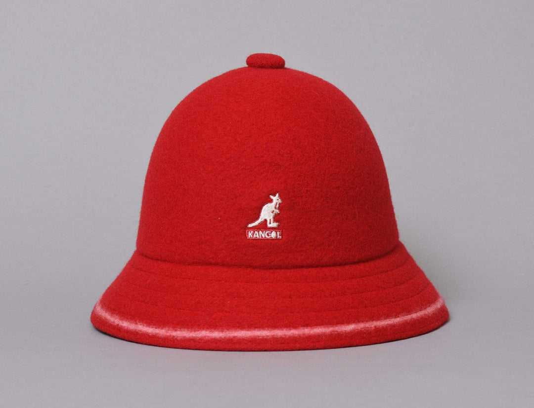 Hat Bucket Kangol Stripe Casual Red / Off White Kangol