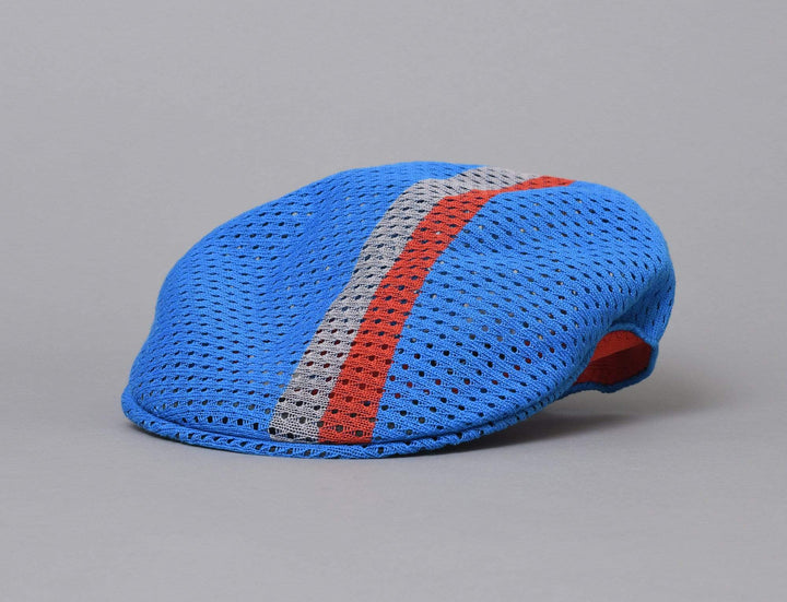 Cap Sixpence Kangol Sixpence Cap Mesh Stripe Ciano 504 Kangol