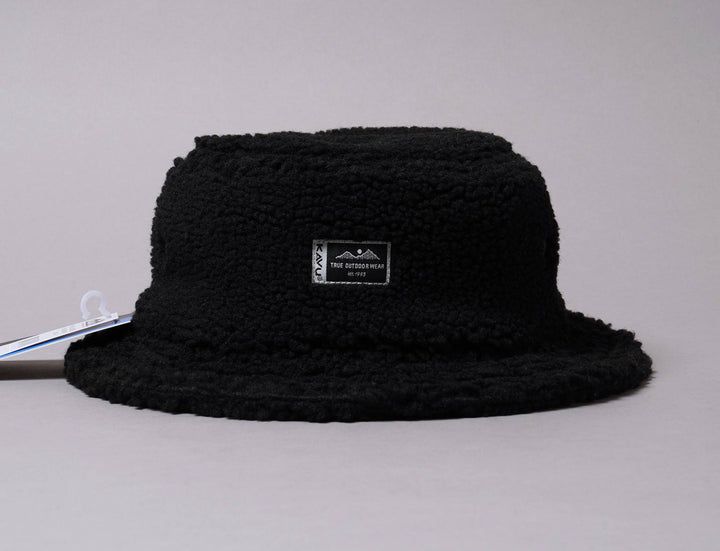 Hat Bucket Kavu Fur Ball Boonie Black Smoke Kavu Bucket Hat / Black