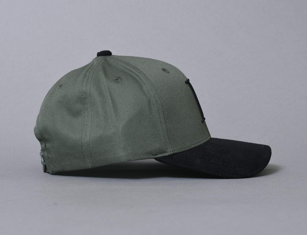 Cap Snapback Les Deux Baseball Cap Suede Green/Black Les Deux Snapback Cap / Green / One Size