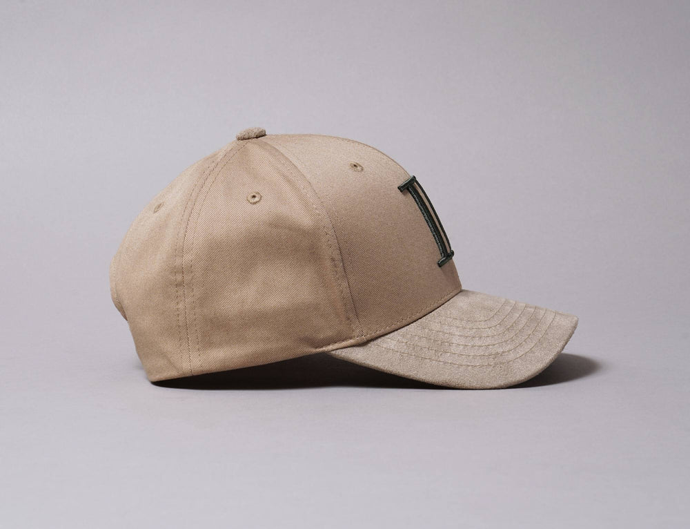 Cap Snapback Les Deux Baseball Suede II Dark Sand/Deep Forrest Les Deux Snapback Cap / Beige / One Size