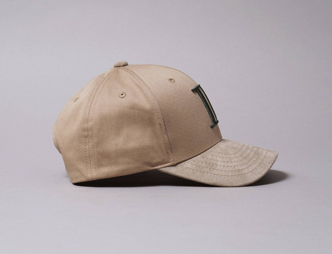 Cap Snapback Les Deux Baseball Suede II Dark Sand/Deep Forrest Les Deux Snapback Cap / Beige / One Size