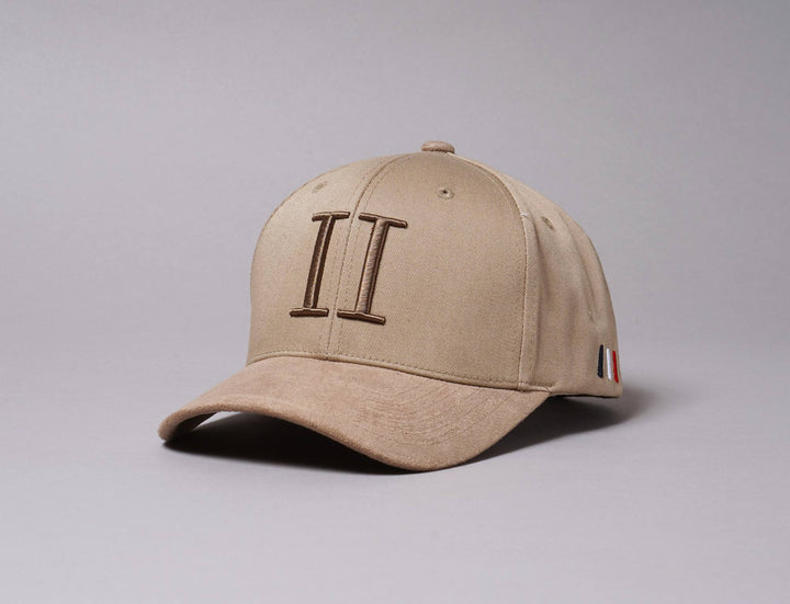 Cap Snapback Les Deux Baseball Suede II Dark Sand/Mountain Grey Les Deux Snapback Cap / Beige / One Size