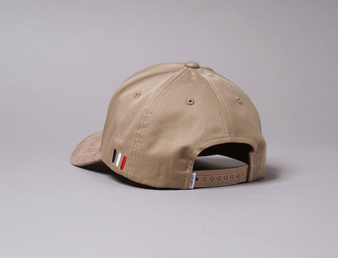 Cap Snapback Les Deux Baseball Suede II Dark Sand/Mountain Grey Les Deux Snapback Cap / Beige / One Size
